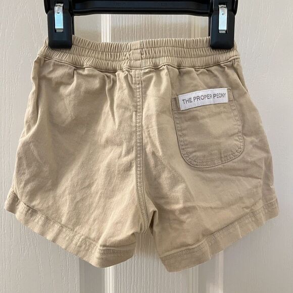 Proper Peony Parkside Spencer Shorts Tan Khaki Boys Size 3T - Picture 7 of 7